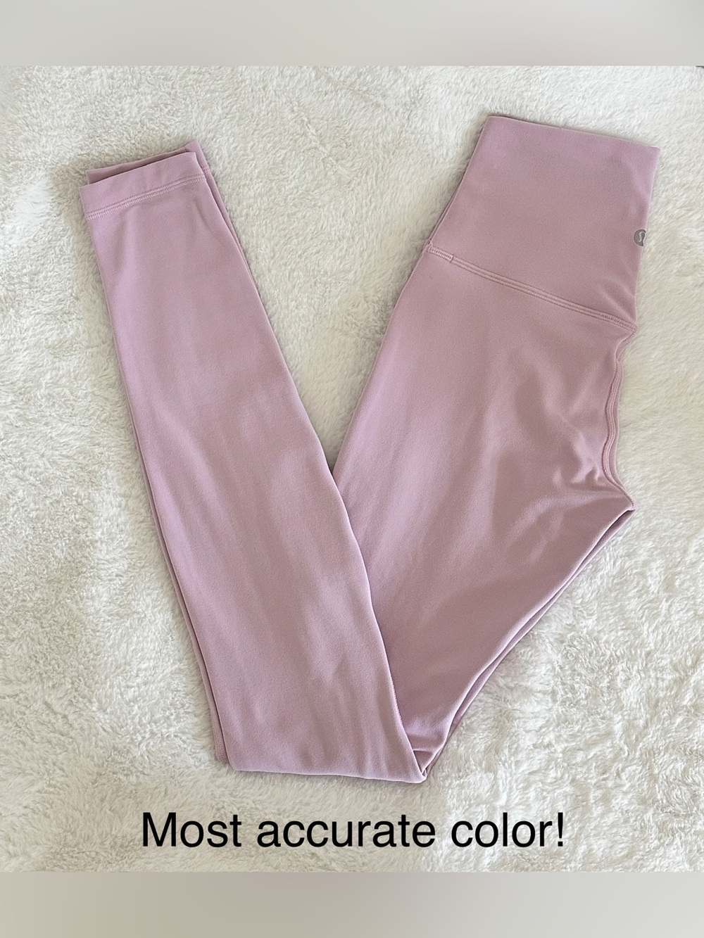 Lululemon - Double Lined Align Leggings - Lavender Pink - Size 4 TALL - Like New